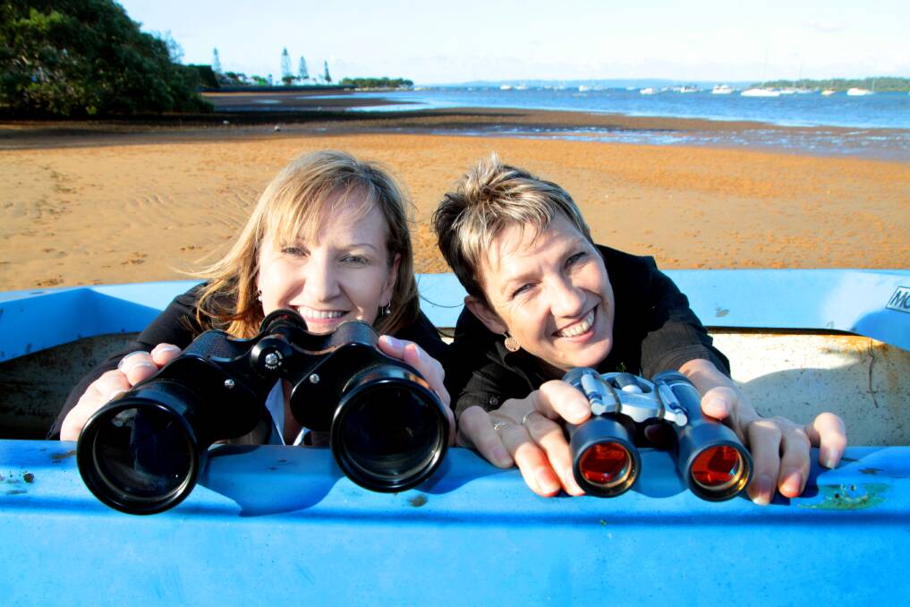 SEPTEMBER: Point Halloran Neighbourhood Watch volunteers Louise Denisenko and Lynne Sturgess are keeping a close eye on the area with the help of social media. Photo by Chris McCormack