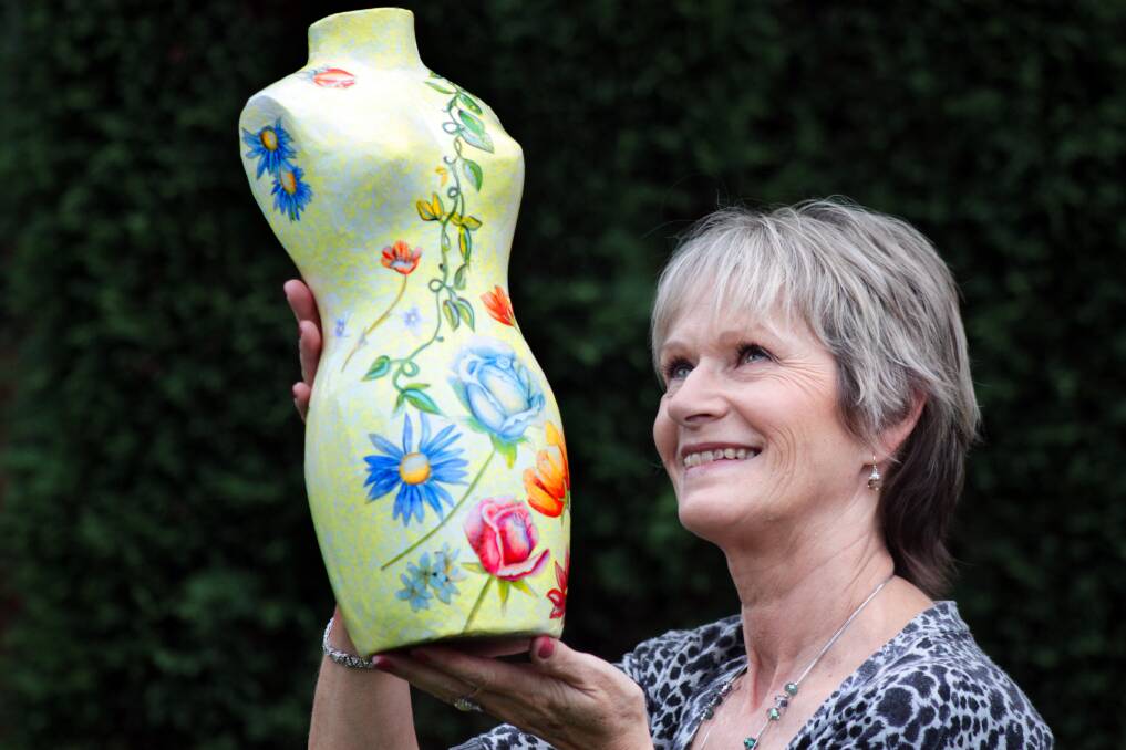 JUNE: Dianne Porter with one of the decopage pieces she has created. Photo by Chris McCormack
