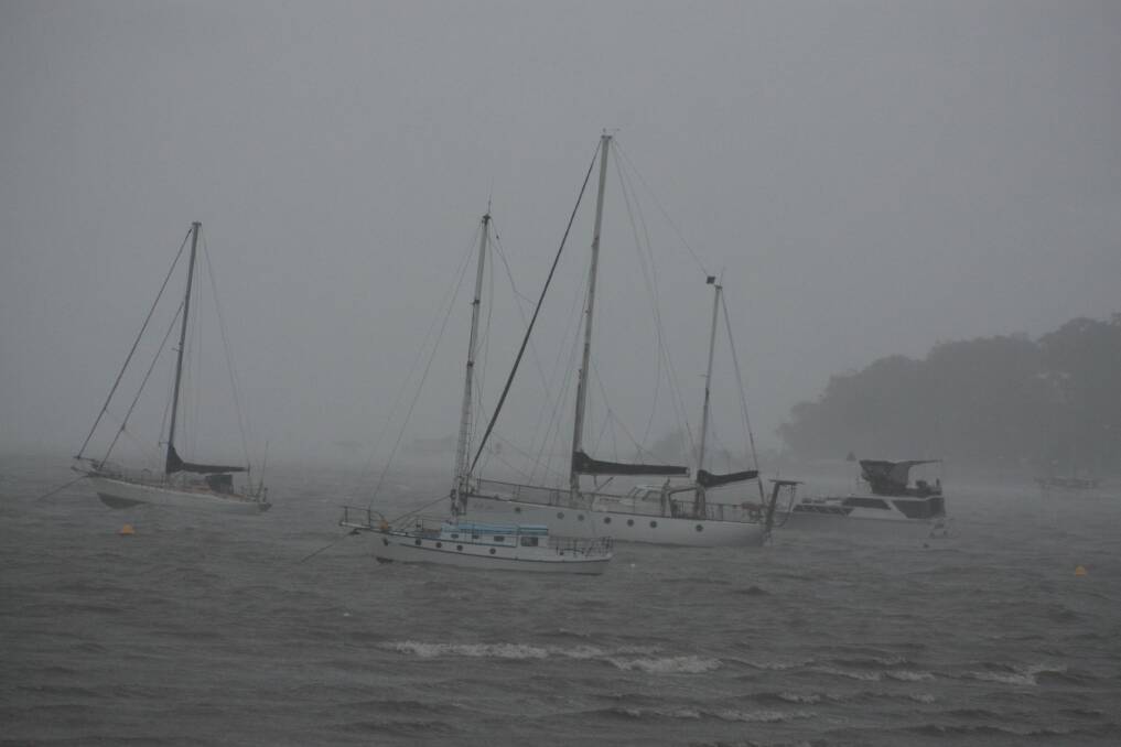 JANUARY: Storms on Australia Day in January buffeted Redlands. Photos: Chris McCormack