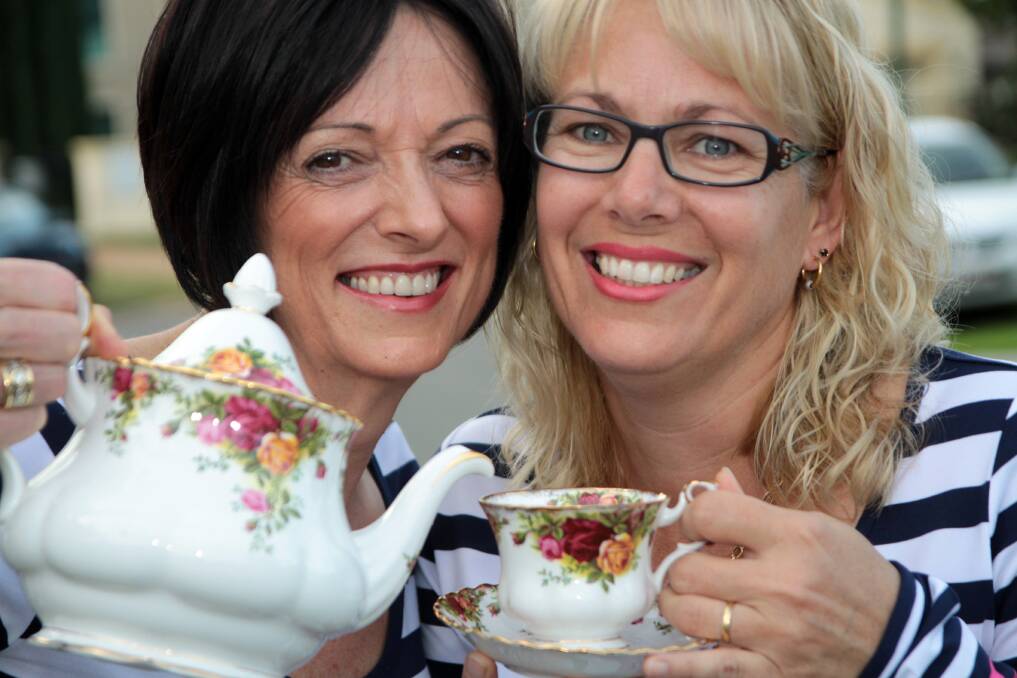 JUNE: Cheryl Howard of Redland Bay and Joayn (crt) Hedges of Victoria Point are holding a high tea to raise money for a cancer cure fundraising walk. Photo by Chris McCormack