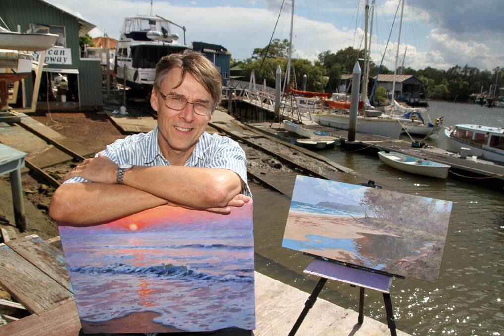 NOVEMBER: David Renn is exhibiting his art at Pelican Slipway, Redland Bay. Photo by Chris McCormack