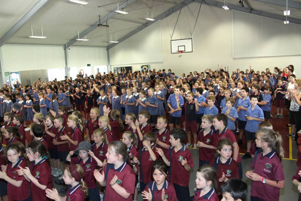 OCTOBER: 'Count Us In' national music program at St Rita's primary school, Victoria Point.  Photo by Chris McCormack