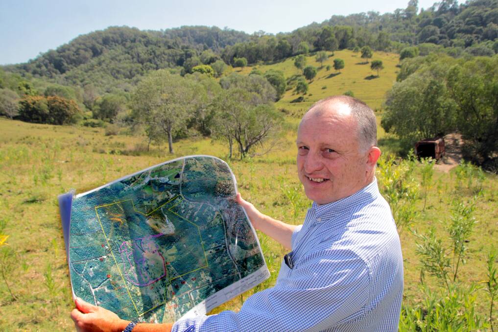 SEPTEMBER: Barro Group General Manager Ian Ridoutt at the site of the proposed extensions to the Mt. Cotton quarry. Photo by Chris McCormack