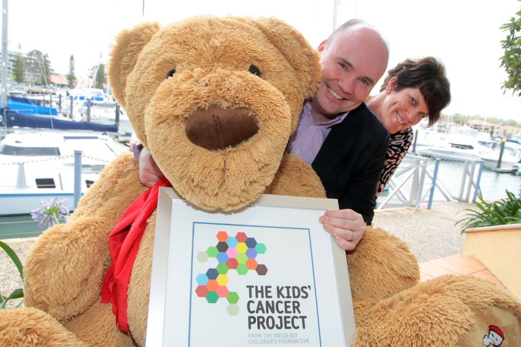 OCTOBER: Kids Cancer Project CEO Peter Neilson with Smartline Principal Karen Le Comte. Photo by Chris McCormack