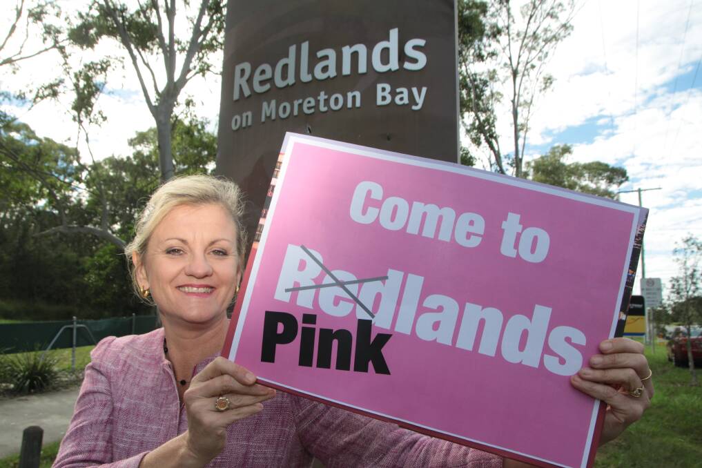 MAY: Redland mayor Karen Williams asks pop star Pink to come to Redlands. 