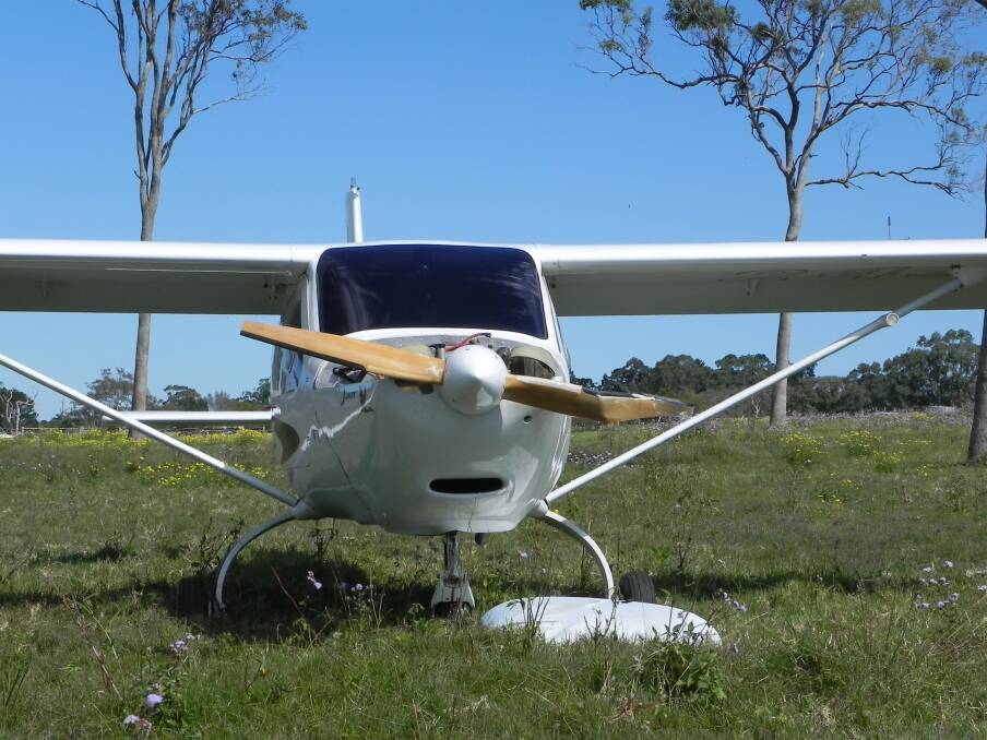 AUGUST: An ultralight plane crash landed in a Victoria Point field. The pilot was praised for his cool head and quick thinking after the aircraft's engine malfunctioned. Photo: Stephen Jeffery.