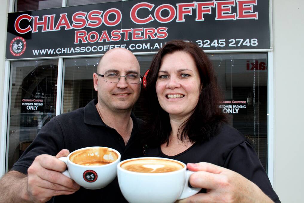 DECEMBER: Andrew and Sharon Logan of Chiasso Coffee Roasters, Capalaba. Photo by Chris McCormack