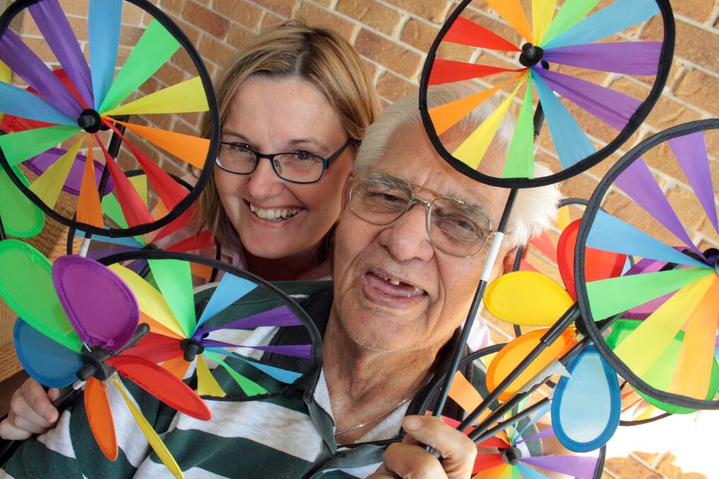 AUGUST: Moreton Shores Residential Care volunteer Donna Smyth with Ron Weightman. Photo by Chris McCormack