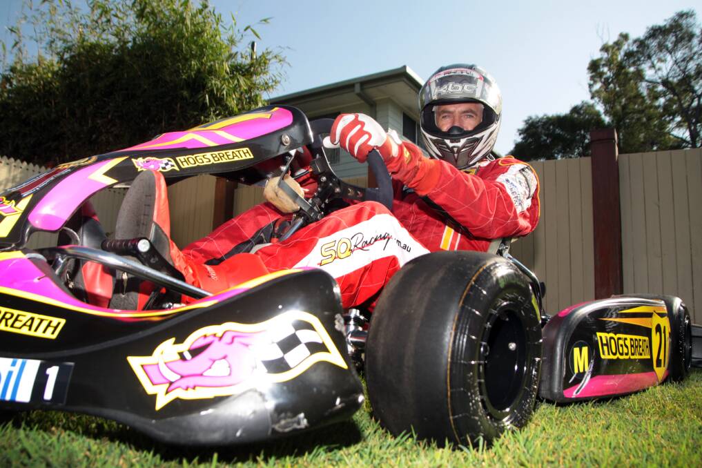 SEPTEMBER: Norm Wright of Thorneside is a championship go cart racer. Photo by Chris McCormack
