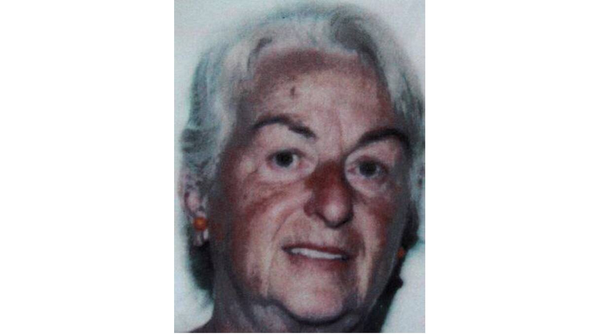 Happier times... Police have released a photo of Mrs Watson from 1998. The 85-year-old was found murdered in her home on Tuesday.