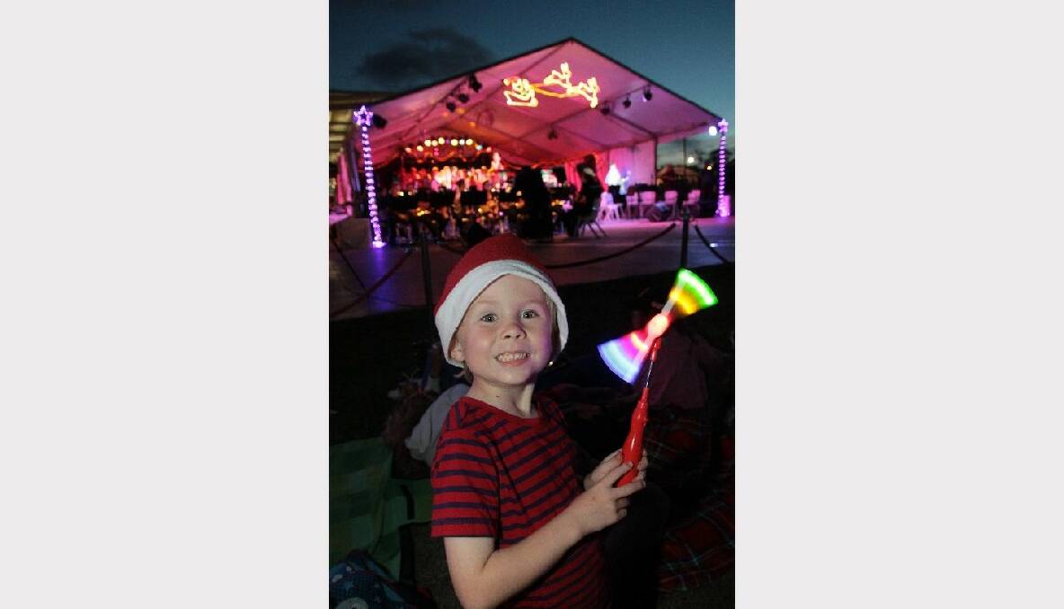 Kobi Strand, 5, of Cleveland at the Redlands Christmas Starlight concert
