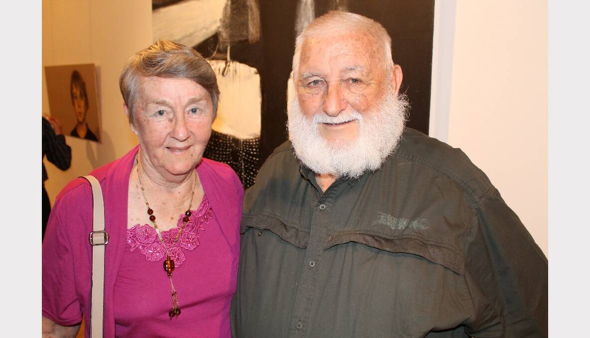 Audrey Warner and Les Warner at the official opening of the Redland Art Awards.