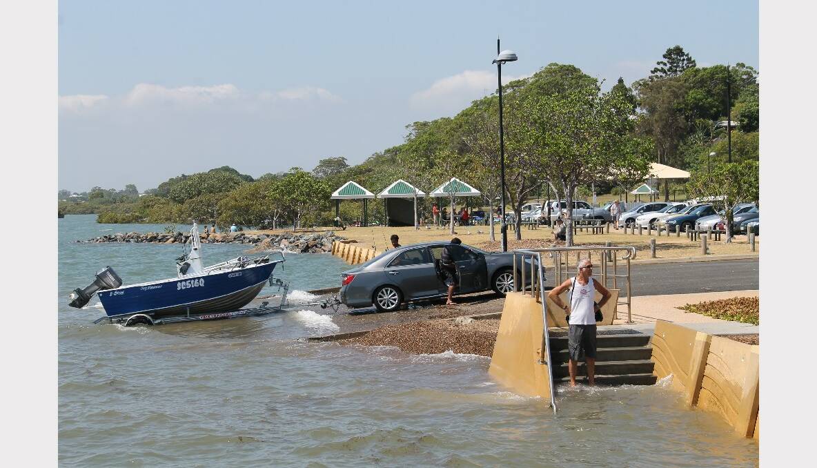 Saturday's king tide at Wellington Point