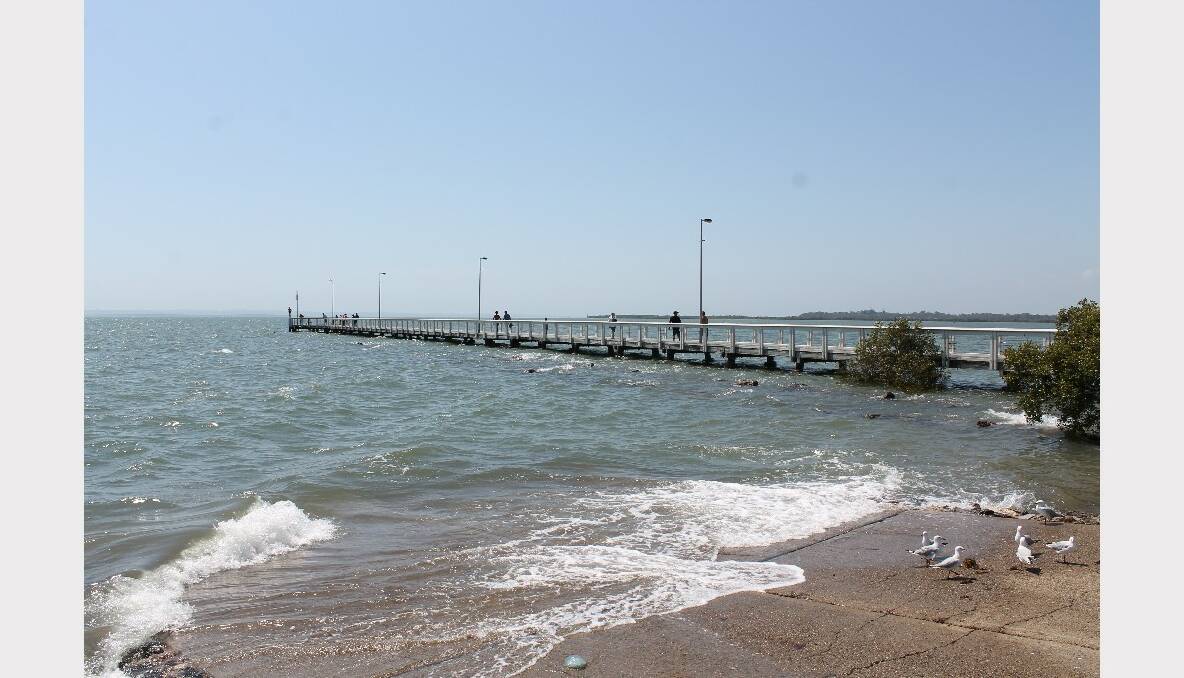 Saturday's king tide at Wellington Point
