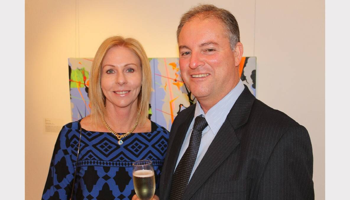 Judy and Greg Jensen at the official opening of the Redland Art Awards