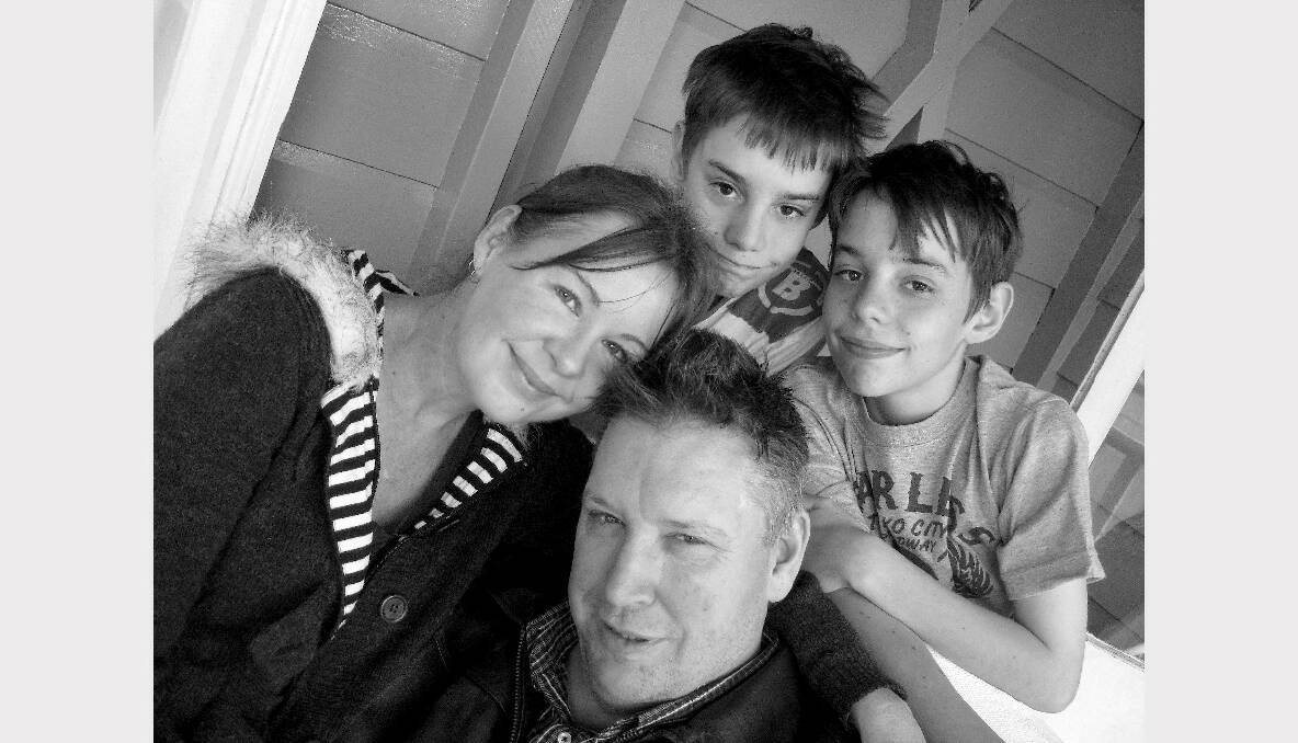 Mary, Jeremy, Kieran and Lachlan from the documentary The Sunnyboy by Kaye Harrison