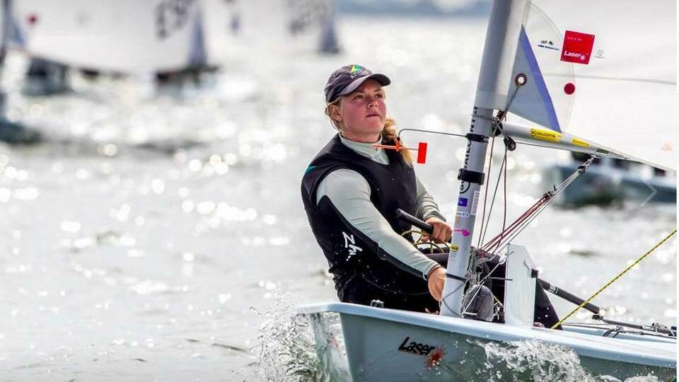 OLYMPIAN: Russell Island Olympian Mara Stransky overcame obstacles at sea for a strong games debut.