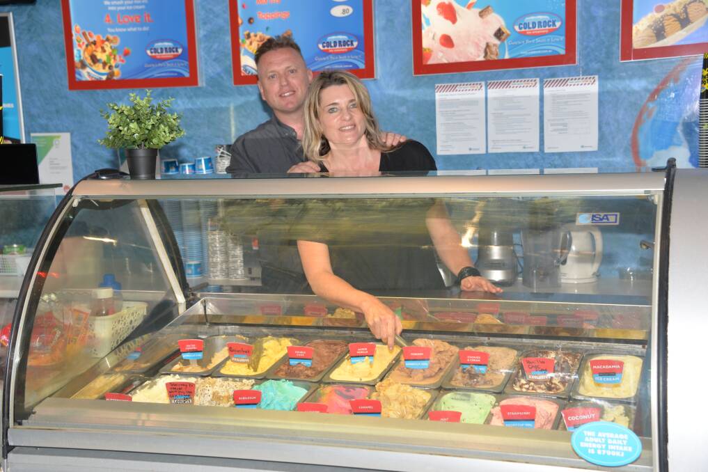 DOORS CLOSE: Steve and Wilna van Deventer will close their Cold Rock Ice Creamery in Wellington Point next week.