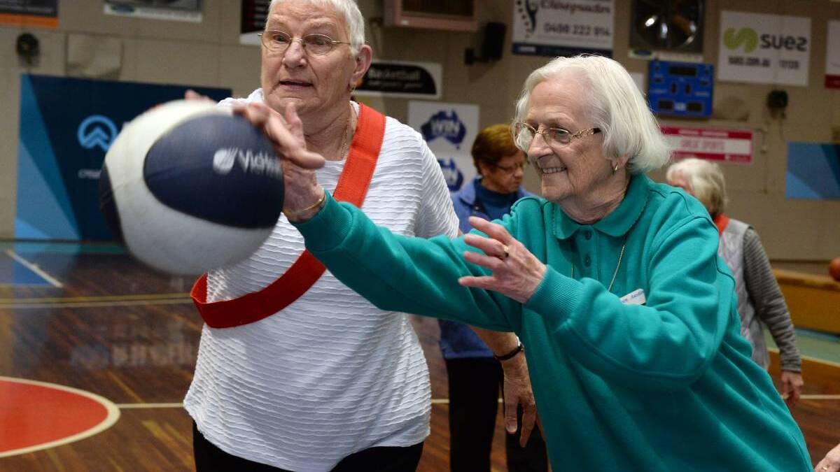 SWISH: Walking basketball is a modified version of the sport which allows people of all physical abilities to get involved during seniors month