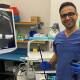 Mater Private Hospital Redland Gastroenterology Specialist Dr Dheeraj Shukla with the endoscopy image processor. Picture supplied.