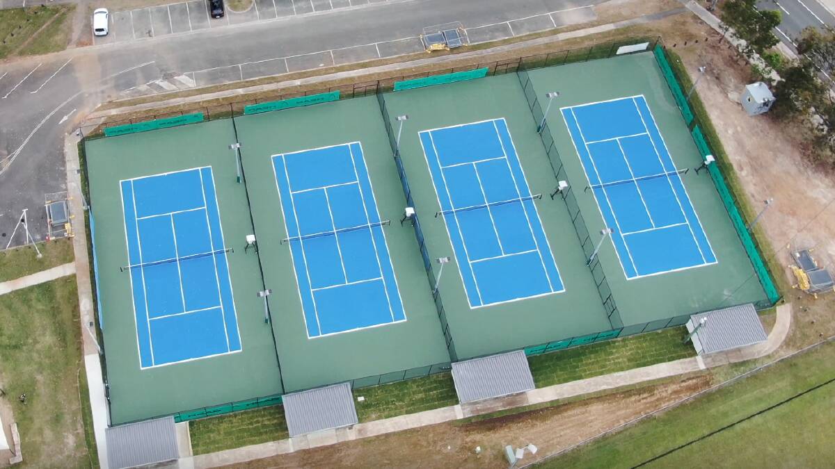 NEW COURTS: revamped tennis courts at William Taylor Memorial Sports field are now available for public use.