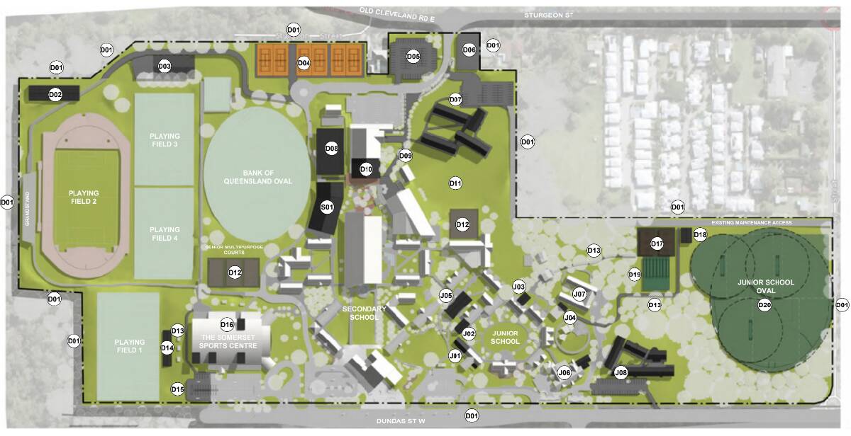A map of the Master Plan for Ormiston College. Picture supplied