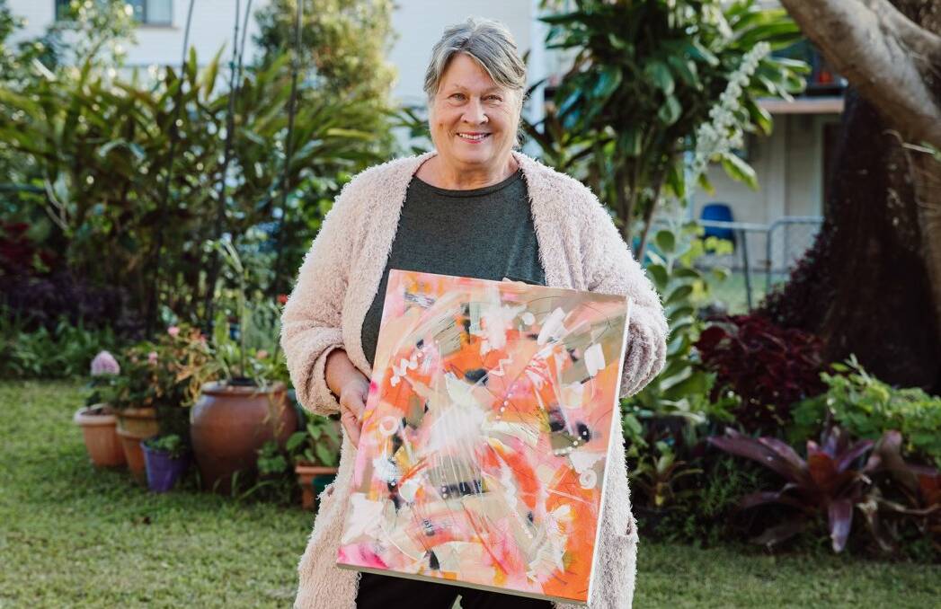 Abstract artist Valerie Clark is one of many artists showcased throughout the Straddie Arts Trail.