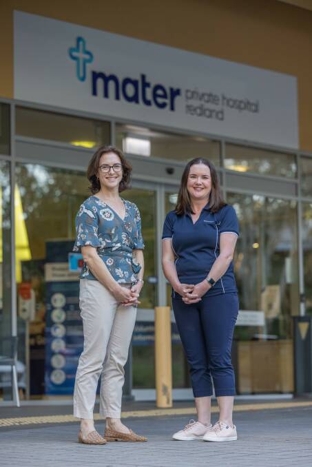 HOLISTIC CARE: Mater psychologist Arwyn Warner and dietician Katie Mellish