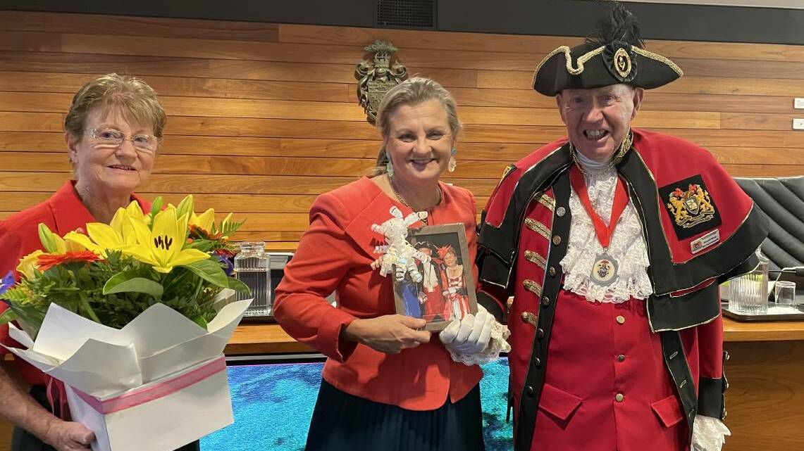 HEAR YE: Redlands Town Crier Max Bissett bid farewell to his 16 year career with one final call inside the council chambers. Photo: Jordan Crick.