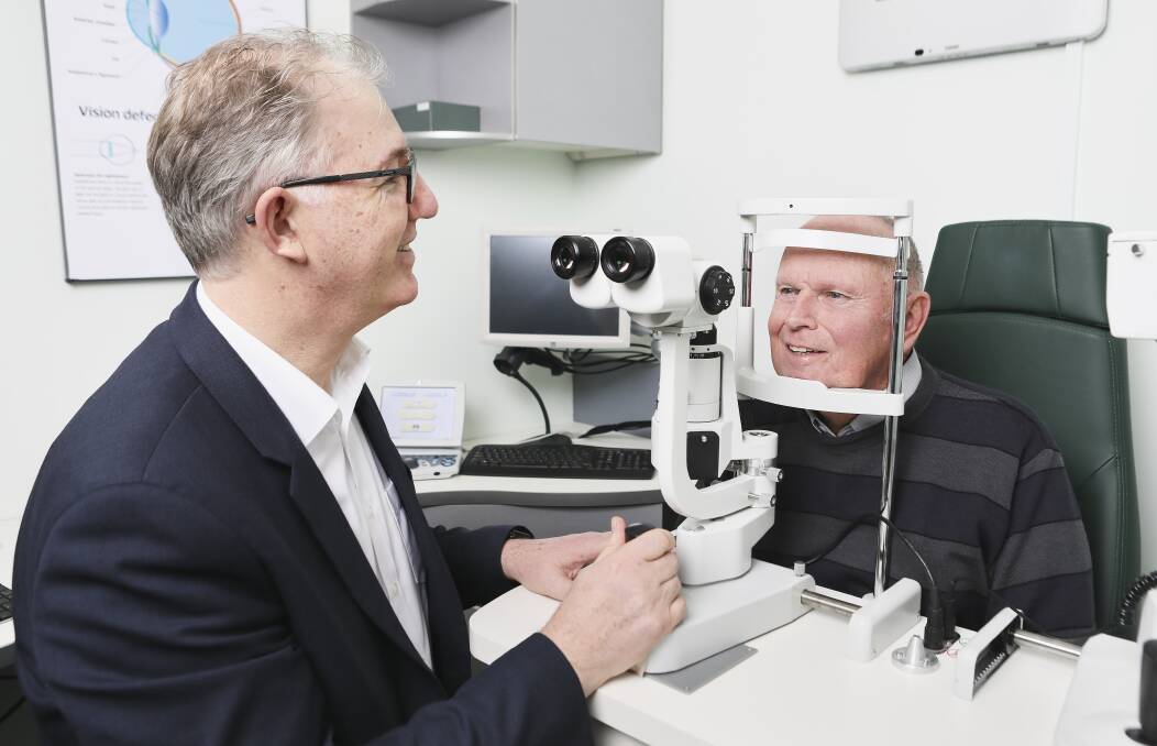 EYE CHECKS: Forty-three per cent of Australian men only book eye appointments when they have problems, closing the window for early detection of serious issues.