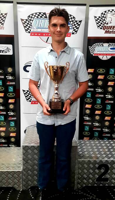 CHAMPION: 17-year-old Xander Antonieff won the Queensland Racing Drivers Association club Championship in his category for 2021.
