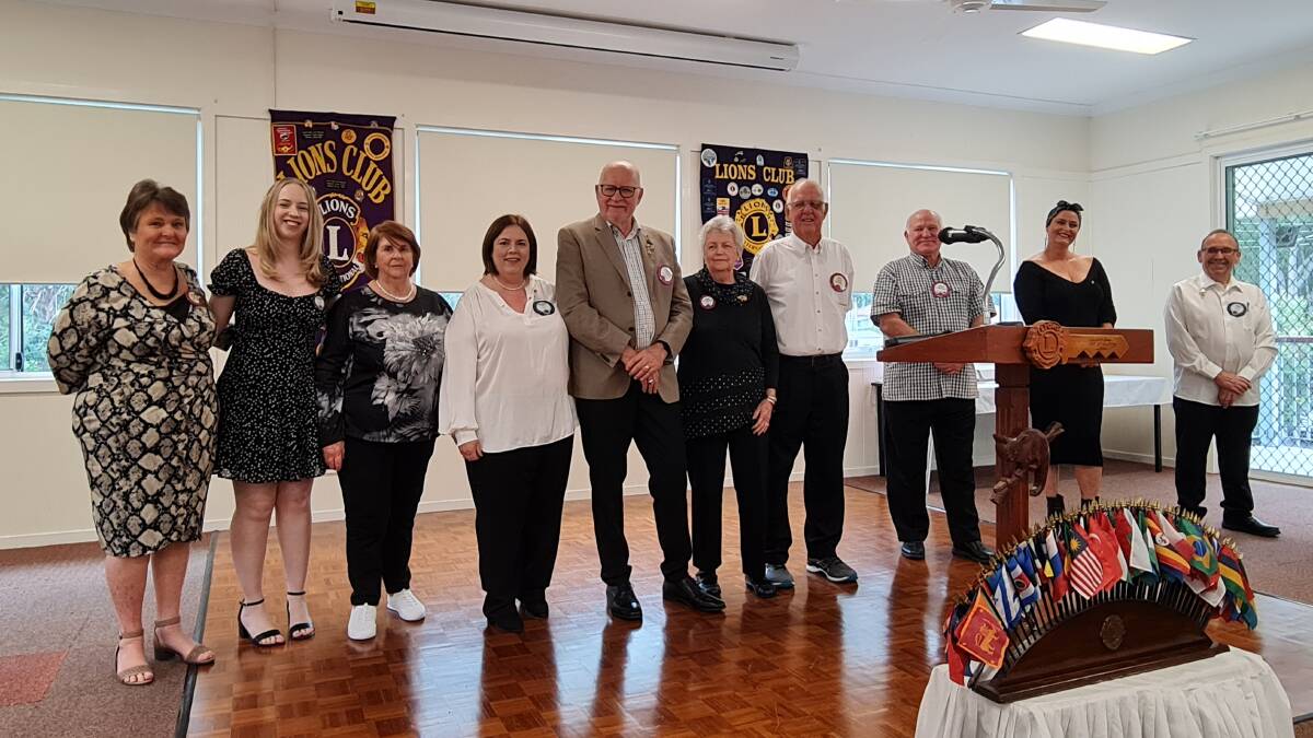 ON BOARD: 2022-23 Lions Club of Capalaba newly inducted board of directors. Picture: supplied.