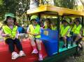 The train gang from Smart Tots Childcare Centre had the first opportunity to play on the Chapman Express. Picture supplied.
