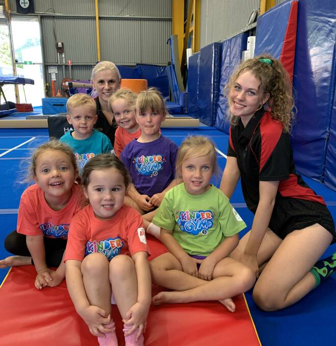 UP AND DOWN: Kids can learn gymnastics in a structured class for pre-preppies at Redland City Gymsports.