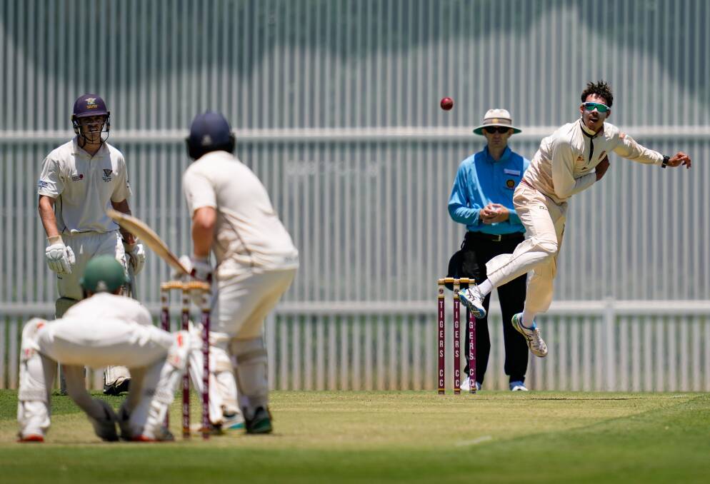 BOWLER: Jasper Sumner took 6 wickets for second grade at their match against the Valleys. Photo: Alan Minifie.