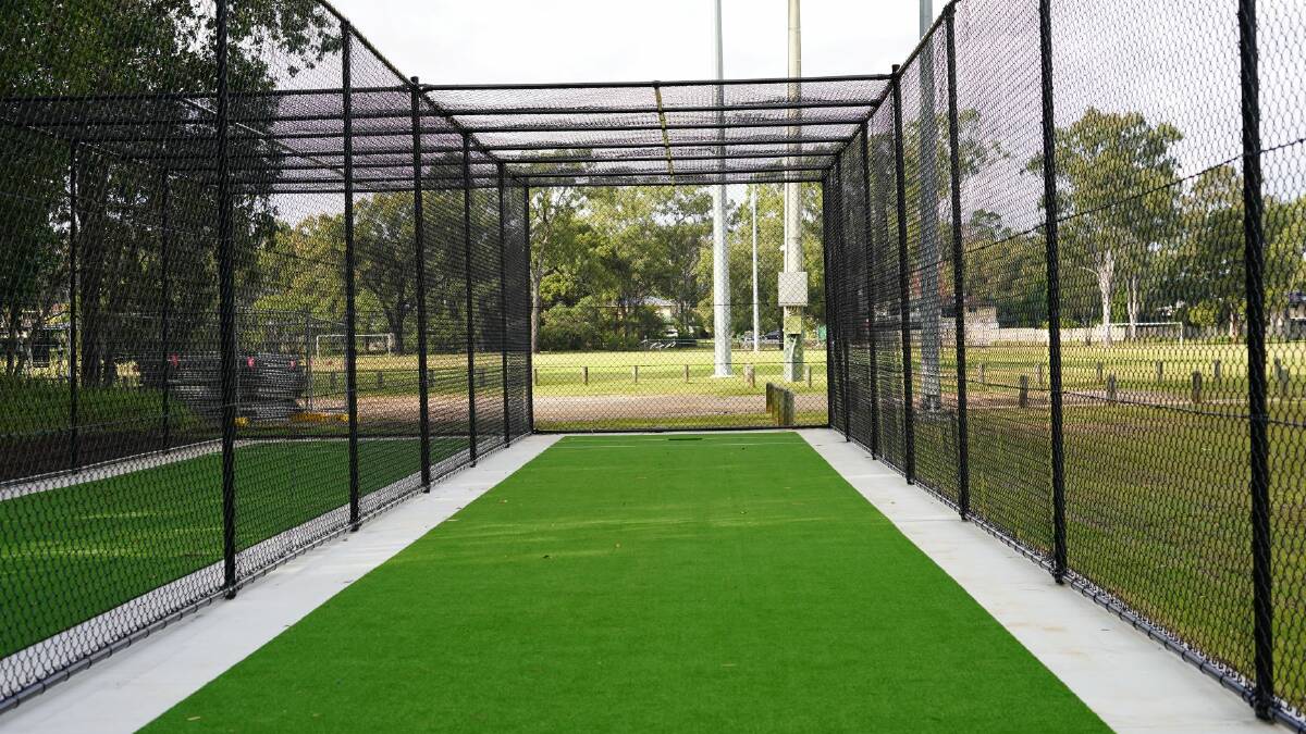 NETS: The relocated and renewed public cricket nets at William Taylor Memorial Sports field.
