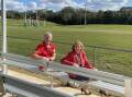 Redlands Rugby Union president Mike King and Division 8 Councillor Tracey Huges under the new shade structures. Picture by Jeremy Cook.