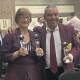 Barbara Jones and Enzo Tomasi from Redlands Bocce Centre won their respective single titles at the 50th Bocce National Championships. Picture supplied.