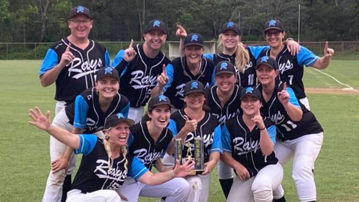WINNERS: The Redlands Lady Rays won their baseball grand final in their second season.