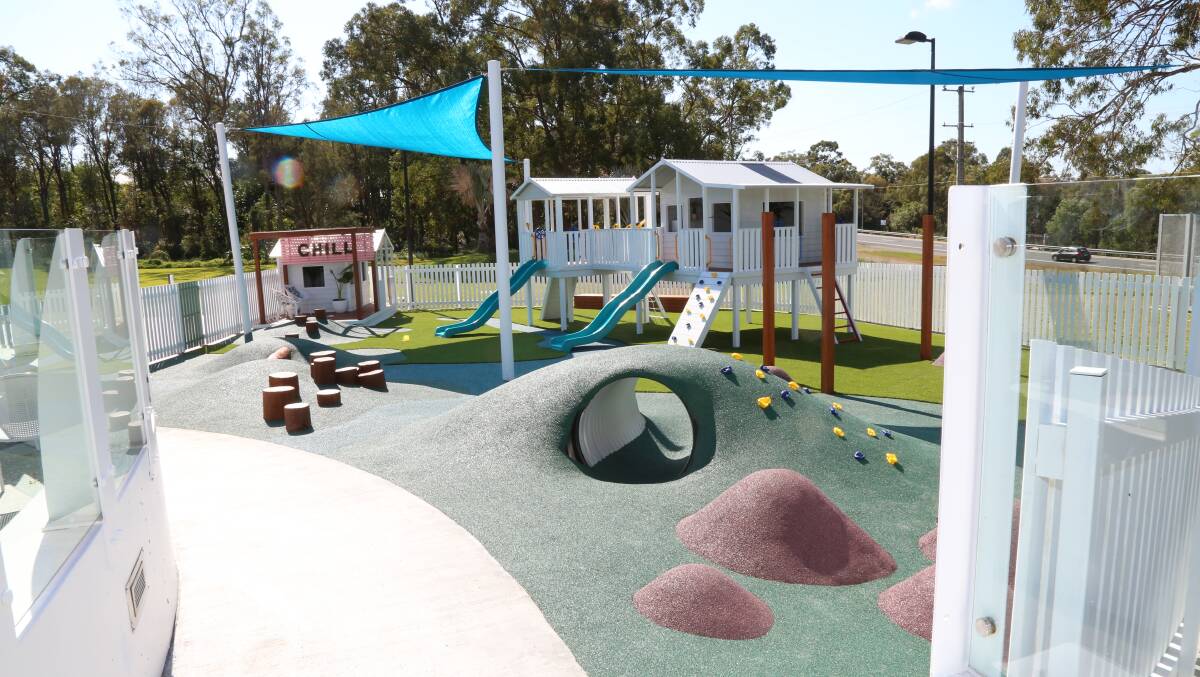 NEW GROUND: Matthew McGuire said the new playground was more than just standard swing-sets and monkey bars. Picture: supplied.