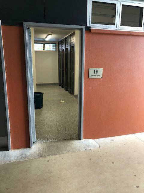 TOILET TROUBLE: Cleveland District State High School students have expressed concerns that newly refitted toilet blocks are an invasion of privacy. Picture: supplied. 