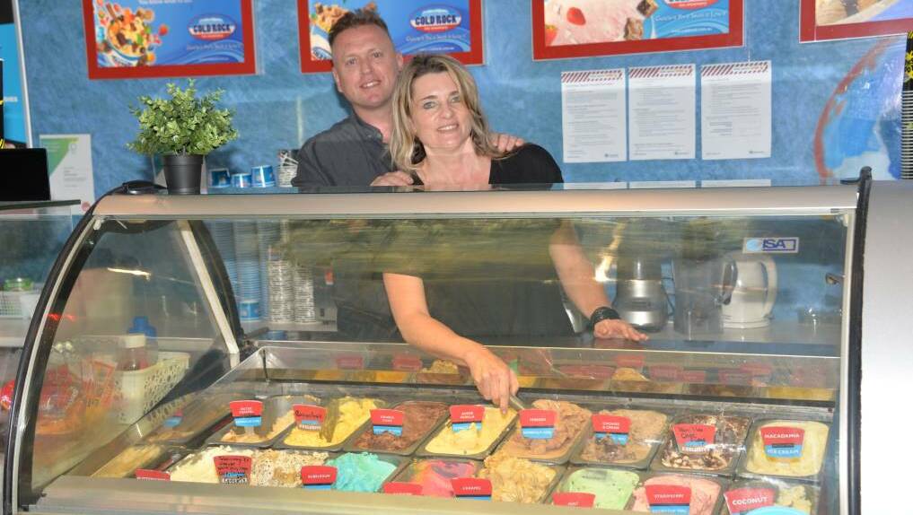 DOORS CLOSE: Steve and Wilna van Deventer closed their Cold Rock Ice Creamery in Wellington Point. Photo: Emily Lowe.