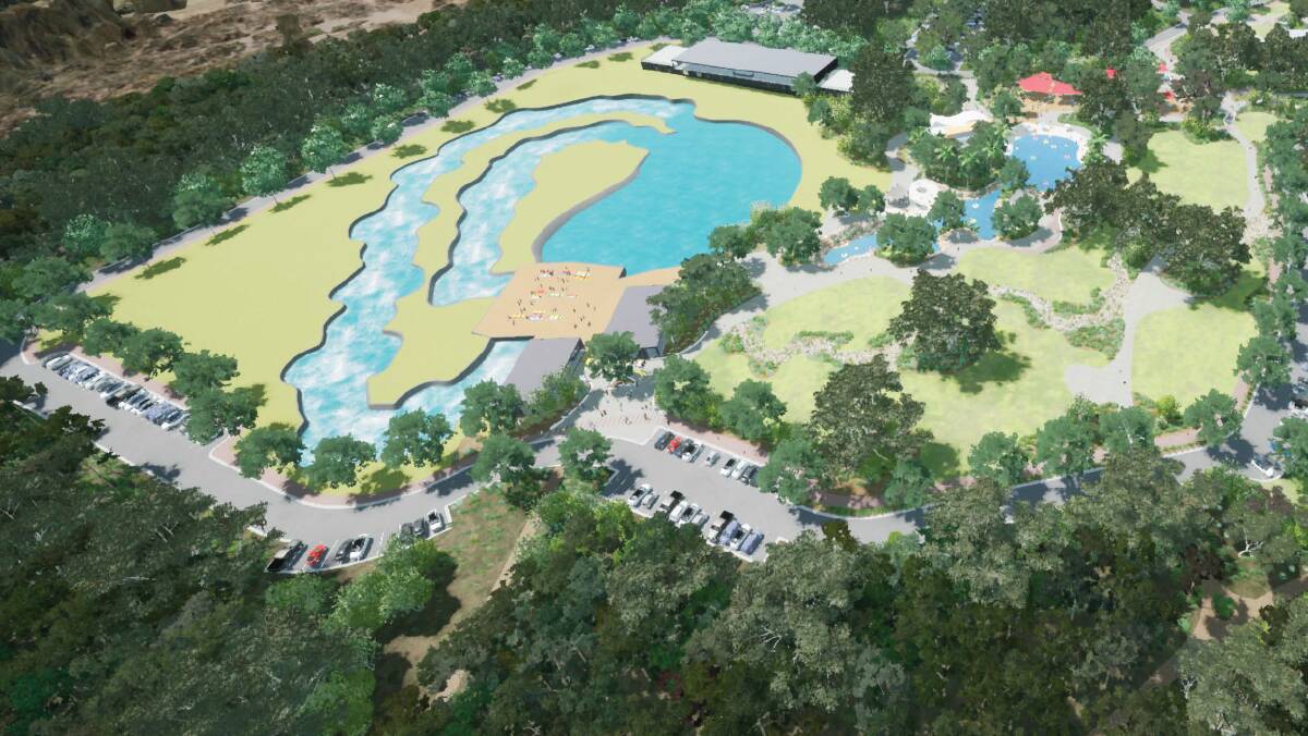 An artist's impression of the proposed Redland Whitewater Centre. Picture by Redland City Council.