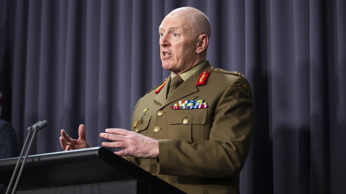 General John Frewen says Australia's supply issues will soon be over. Picture: Keegan Carroll