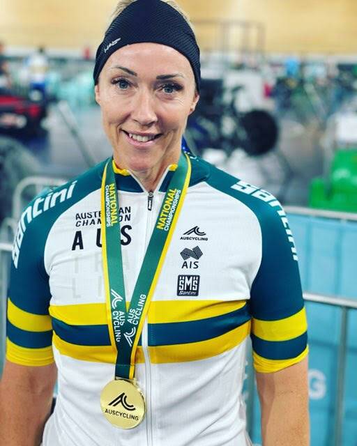 GOLD: Emily Hanbury won two golds at the Australian Track Nationals in April. Photo: Supplied.
