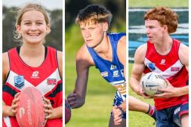Charlotte Riolo, Jarryd Turner and Lewis Sargent-Wilson are three of the Illawarra's most exciting young touch football talents. Picture - Wollongong Touch Association