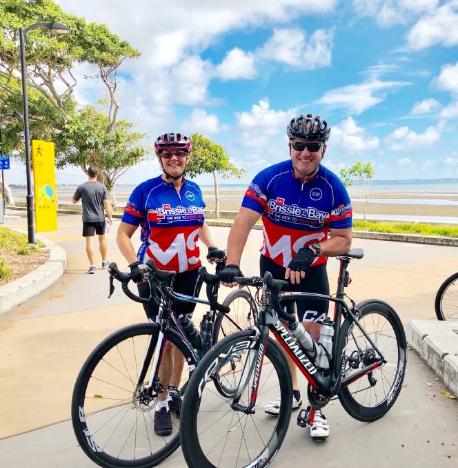 FIGHTING FIT: Suzanne and Mark Gamer will take part in a 50km Brissie to the Bay charity bike ride in support of Multiple Sclerosis Queensland.
