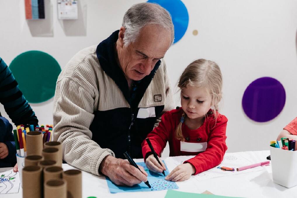 ON A ROLL: Parents and Prams at Redland Art Gallery, Cleveland is one of the great family-friendly drop-in sessions on offer. Picture: Chez Beauvardia