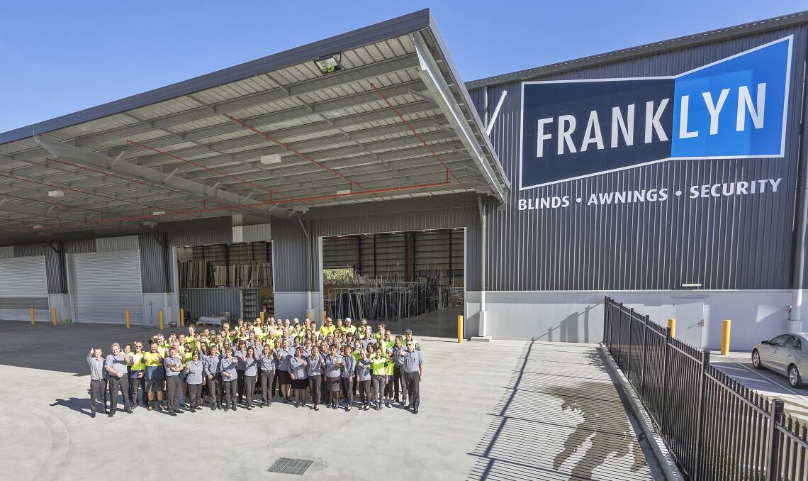 WELCOME: The Franklyn staff welcome you to visit the new Rochedale warehouse showroom. They feel right at home in the purpose-built factory. 