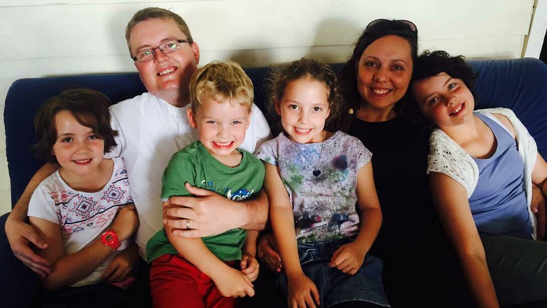 Reverend Scott Gunthorpe and his wife Gisela and children Hannah, Madeline, Caitlyn and Archie re-located to Redlands from the Parish of Roma in September.